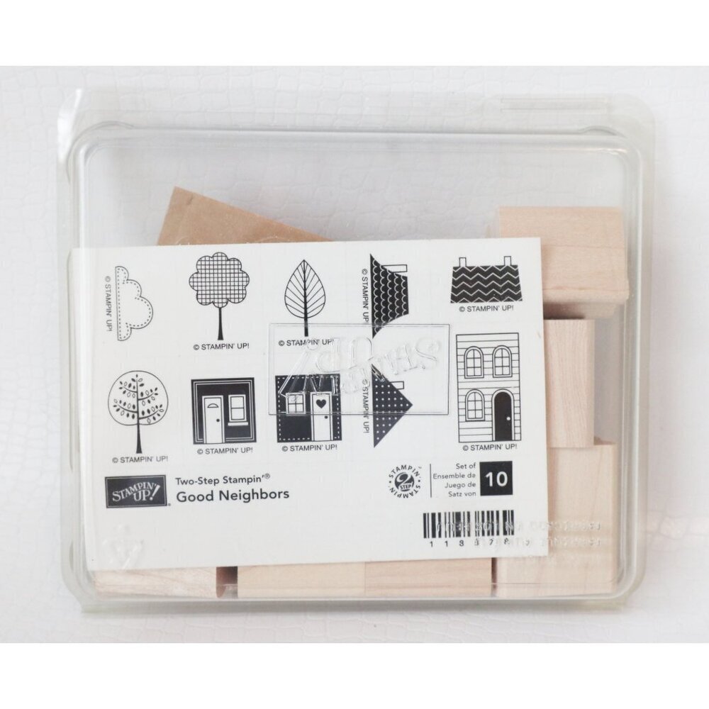 10 Vintage Rubber Stamps  Stampin Up Good Neighbors